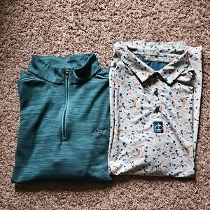 Greg Norman Collection Teal Pullover